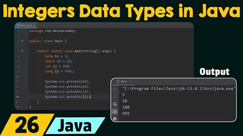 Integers Data Types In Java Practice Youtube