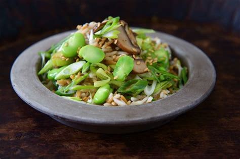 Sesame Toasted Basmati Rice And Broad Bean Salad Recipe Veggie