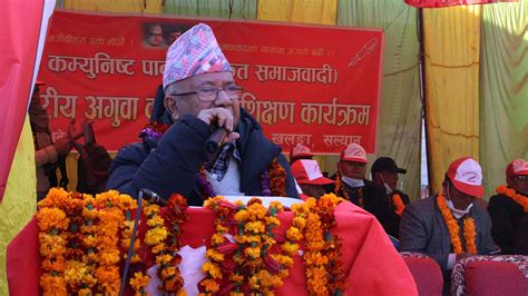 नेपालका कम्युनिष्ट शक्ति सुदृढी गर्नु आवश्यक छ माधव नेपाल