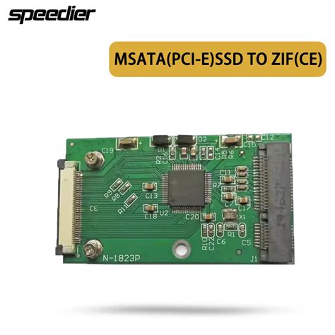 MSATA PCI E SSD TO ZIF CE Adapter Card For HP 2400 HP 2510P HP 2710P