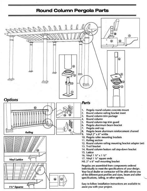 Pergola Parts Diagram