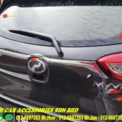 Perodua Myvi 2018 Tailgate Trunk Garnish Chrome UH Car