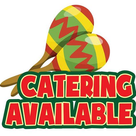 36 In Catering Available Concession Decal Sign Cart Trailer Stand Sticker Equipment