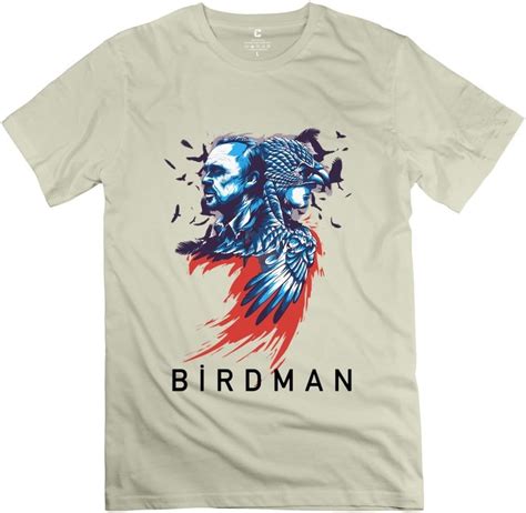 Mens Birdman Riggan Thomson Cartoon Screw Neck T Shirt