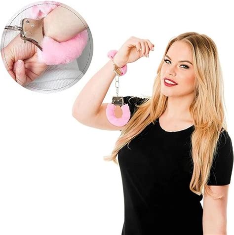 Pink Furry Handcuffs Handcuff Personalized Kinky Sex Toys Role