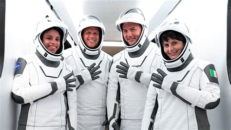 Astronaut Jessica Watkins Floats Above The Earth In The Space Stations