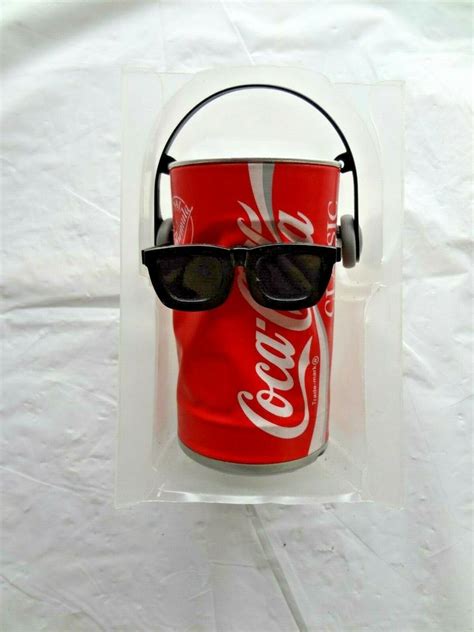 Vintage Dancing Coca Cola Coke Can W Headphones Music Response Works