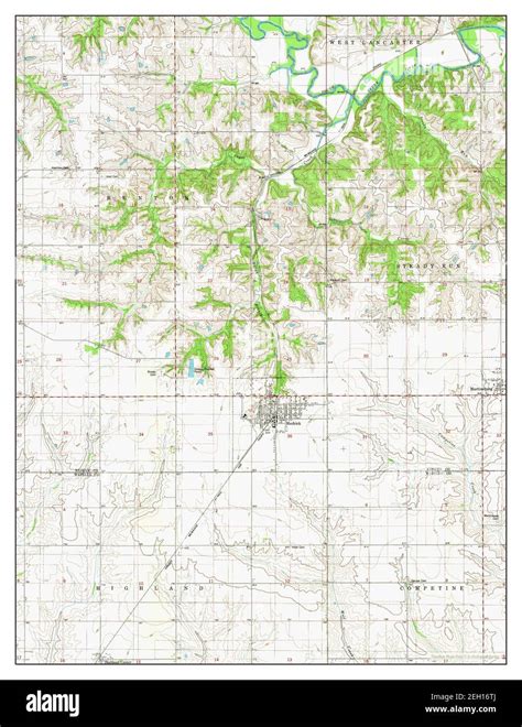 Hedrick, Iowa, map 1980, 1:24000, United States of America by Timeless ...