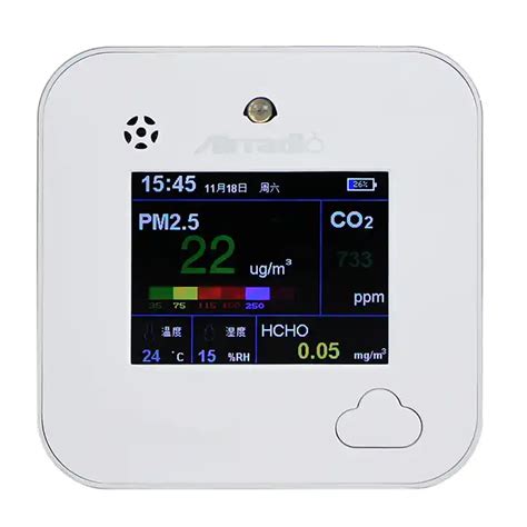 In Indoor Air Quality Monitor Portable Tvoc Pm Pm Air Quality