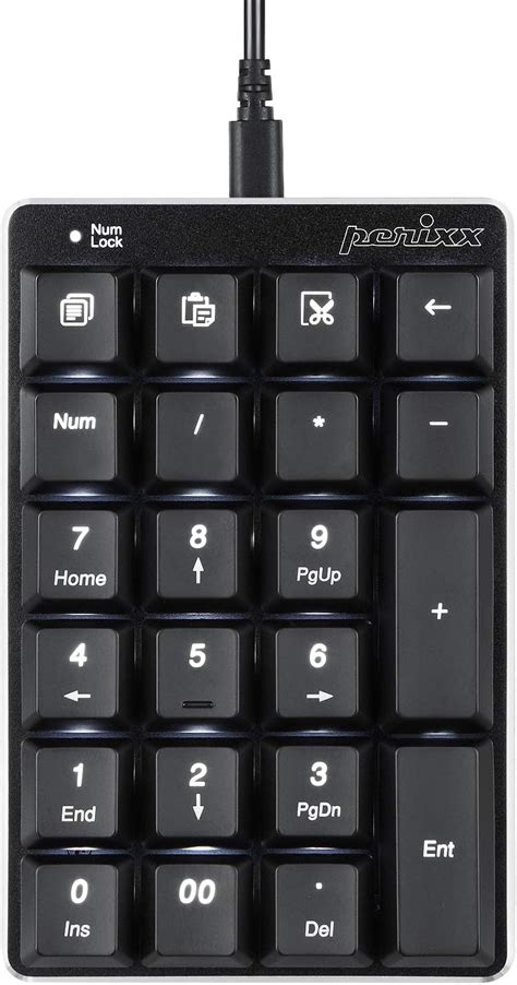 Perixx Peripad Teclado Num Rico Mec Nico Retroiluminado Usb Con