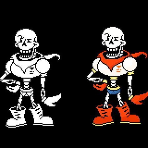 Updated Papyrus Sprite + Colored by TheLuke135 on DeviantArt