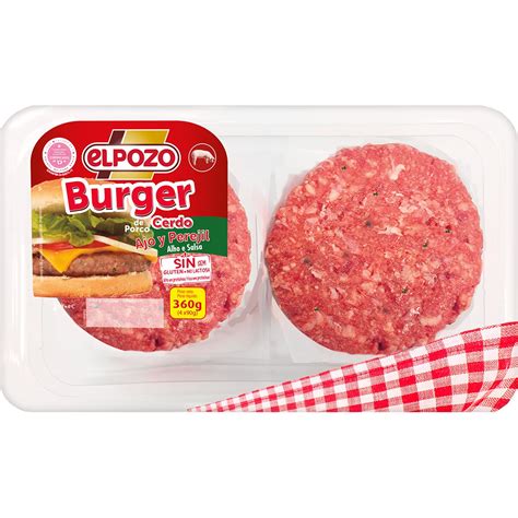 Comprar Burger Meat De Cerdo Con Ajo Y Perejil Sin Gluten Y Sin Lactosa