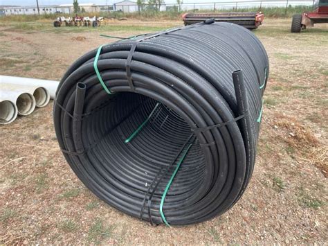 New 500 Ft Roll 125” Dr11 Poly Pipe Smith Sales Co Auctioneers