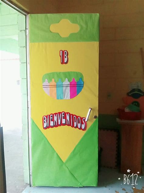 Puerta Agosto Regreso A Clases Decoración De Unas Decoracion De Aulas Manualidades