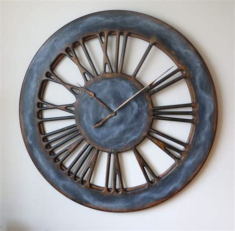 Large Roman Numeral Wall Clock – Peak Art