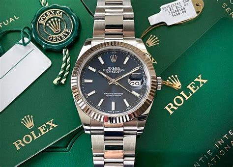 Rolex Datejust 41mm 126334 Blue Index Dial Full Set Watchcharts