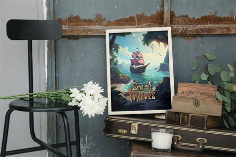 Sea of Thieves Inspired Poster, Game Art, Gaming Print Full Page Home ...