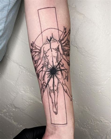 30 Unique Vitruvian Man Tattoos For Your Inspiration Style VP Page 23