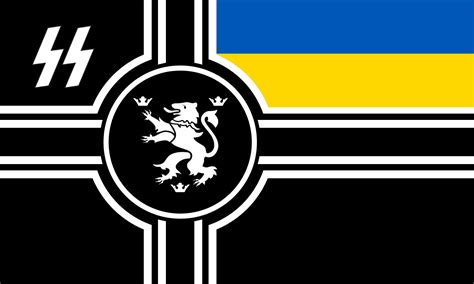 Flag of BurgSys Ukraine (HOI4 TNO inspired) : r/rightistvexillology