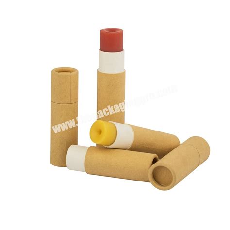 Custom Eco Friendly Lip Balm Paper Cardboard Tubes 10g Packaging