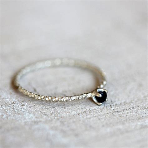 Black diamond ring – Praxis Jewelry