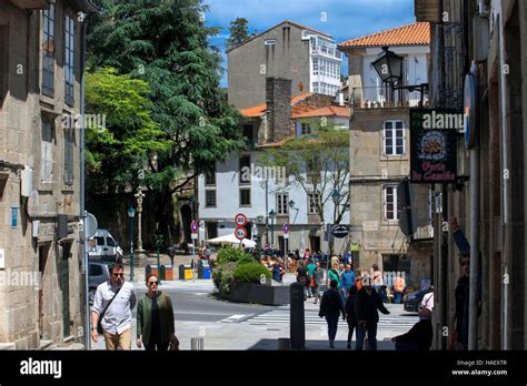 Old Town Santiago De Compostela Unesco World Heritage Site Galicia