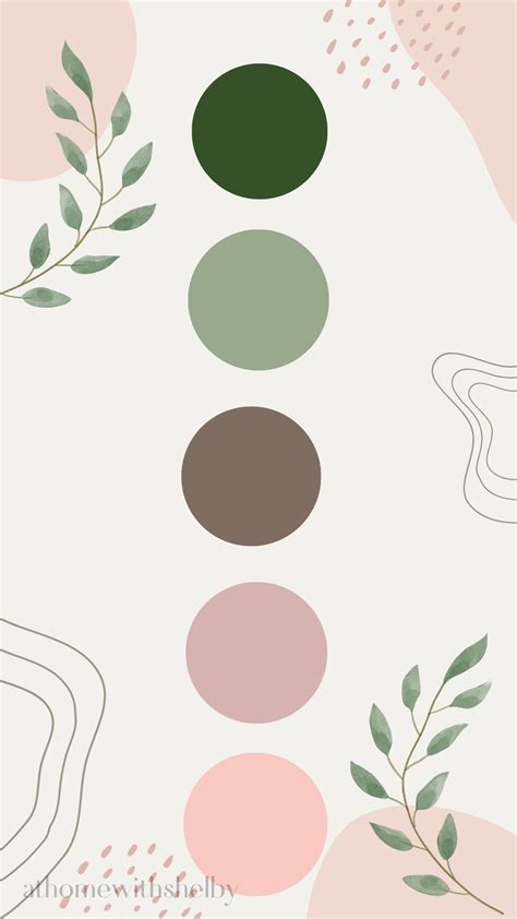 Dusty Pink And Green Color Palette