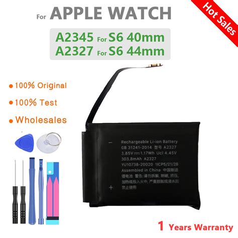 Apple Watch 시리즈 용 배터리 1 2 3 4 5 Se 6 교체 배터리 Iwatch 4g S1 S2 S3 Gps Lte