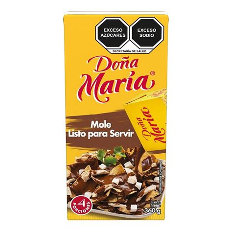 Mole Doña María rojo listo para servir 360 g Walmart