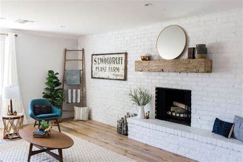 Applying White Brick Wall Interior Design In Living Room | Get Ideas Here