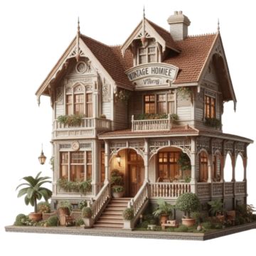 Victorian Cottage PNG Transparent Images Free Download | Vector Files ...