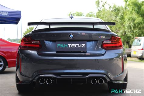 Paktechz Carbon Fiber Rear Gt Wing Spoiler For Bmw M2 F87 Cargym