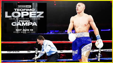 Teofimo Lopez Vs Pedro Campa PRE FIGHT TALE YouTube