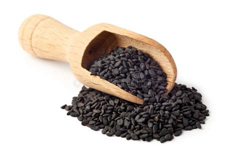 Black sesame seeds stock photo. Image of black, macro - 129167036