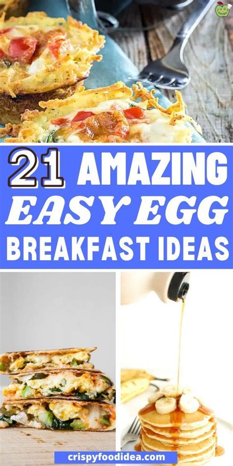 21 Healthy Egg Breakfast Recipes That You Will Love! | Egg recipes for ...