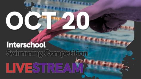 Interschool Swimming Competition Finals Youtube