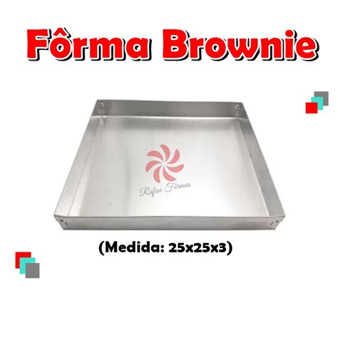 FORMA Assadeira PARA BROWNIE 25X25X3 Shopee Brasil