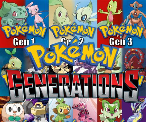 List Your Favorite Pokémon Generations In Order Also Favorite Pkmn From Each Gen Fandom