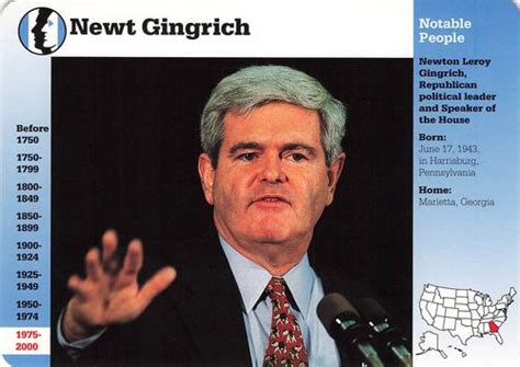 Newt Gingrich Gallery Trading Card Database