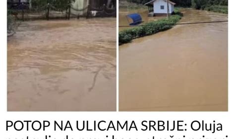 POTOP NA ULICAMA SRBIJE Oluja nastavlja da pravi haos strašni prizori