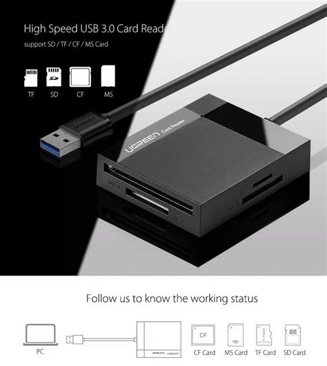 Ugreen All In 1 USB 3 0 Card Reader Super Speed TF CF MS Micro SD Card