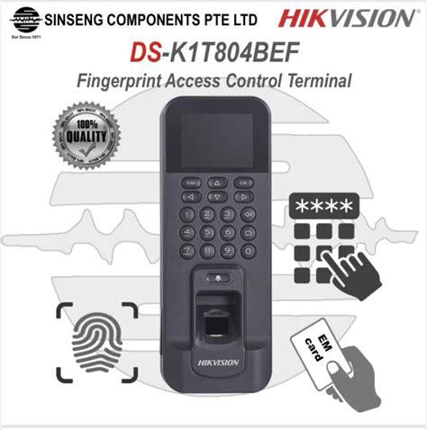 Hikvision DS KIT804BEF Biometric EM RFID Card Door Access Reader With