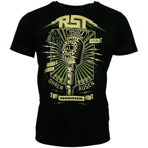 Rammstein Schwarzes T Shirt Radio Rocknshop