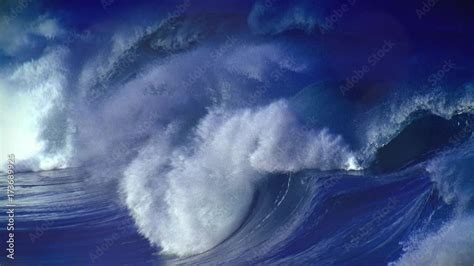 Tsunami, Storm, Hurricane, typhoon, background Stock Video | Adobe Stock