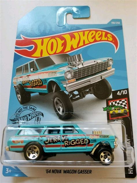 Amazon Hot Wheels Race Day Nova Wagon Gasser Blue Toys Games