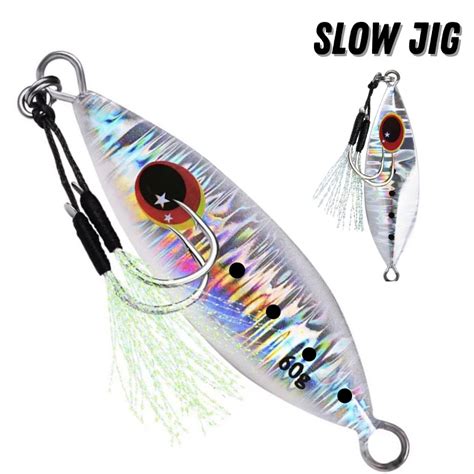 Isca Artificial Slow Jig De 60g P Pesca Em Alto Mar Submarino