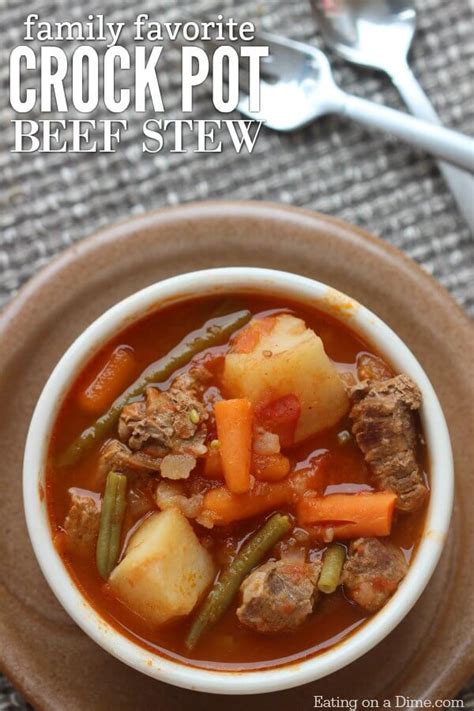 Quick And Easy Crock Pot Beef Stew Recipe Eating On A Dime