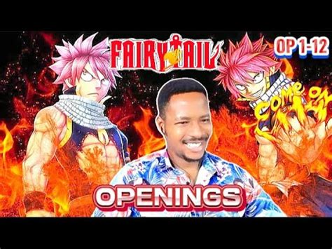 SO AMAZING All FAIRY TAIL Openings Split 1 Reaction YouTube