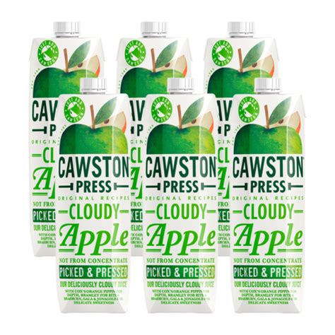 Cawston Press Cloudy Apple Juice 6 X 1L 14 99 Compare Prices