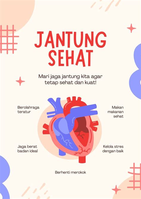 Halaman Gratis Contoh Poster Kesehatan Informatif Canva